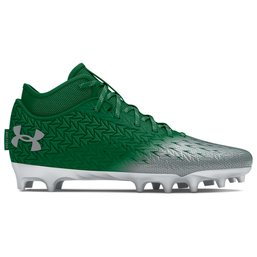 

Under Armour Mens Under Armour Spotlight Clone 4.0 MC - Mens Football Shoes Classic Green/Metallic Silver/Metallic Silver Size 15.0