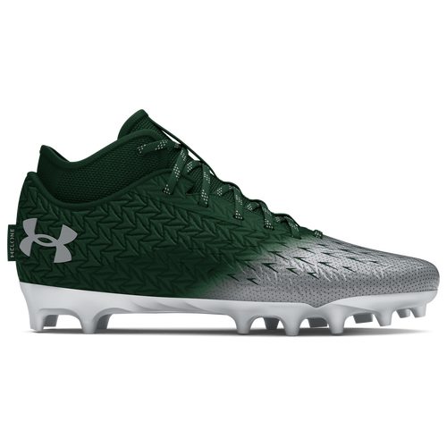 

Under Armour Mens Under Armour Spotlight Clone 4.0 MC - Mens Football Shoes Forest Green/Metallic Silver/Metallic Silver Size 9.0