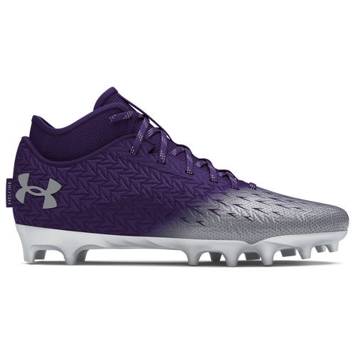 

Under Armour Mens Under Armour Spotlight Clone 4.0 MC - Mens Football Shoes Purple/Metallic Silver/Metallic Silver Size 9.5