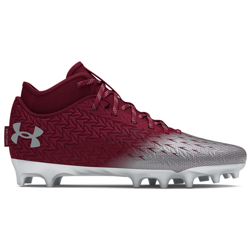 

Under Armour Mens Under Armour Spotlight Clone 4.0 MC - Mens Football Shoes Cardinal/Metallic Silver/Metallic Silver Size 8.5