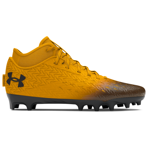 

Under Armour Mens Under Armour Spotlight Clone 4.0 MC - Mens Football Shoes Steeltown Gold/Metallic Black/Metallic Black Size 13.5