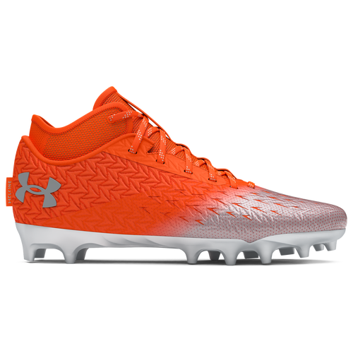 

Under Armour Mens Under Armour Spotlight Clone 4.0 MC - Mens Football Shoes Team Orange/Metallic Silver/Metallic Silver Size 12.5