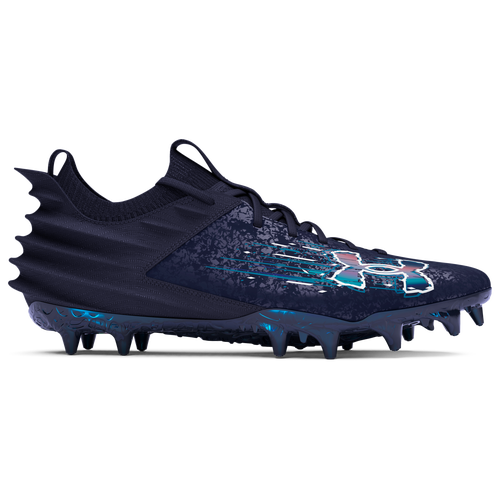 

Under Armour Mens Under Armour Blur Smoke 2.0 MC - Mens Football Shoes Midnight Navy/Photon Blue/Midnight Navy Size 9.5