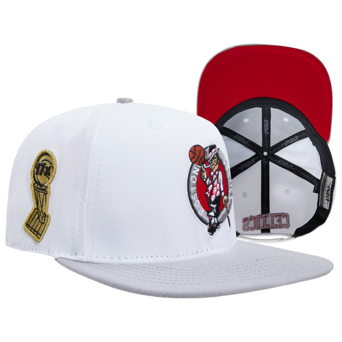 

Pro Standard Pro Standard Celtics WC Crackle Wool Snapback Hat - Adult White/Grey Size One Size