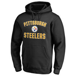 Men's - Fanatics Steelers Victory Arch Pullover Hoodie - Black