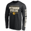 Fanatics Steelers Hometown Long Sleeve T-Shirt - Men's Black/Black
