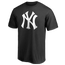 Fanatics Yankees Official Logo T-Shirt - Men's Black