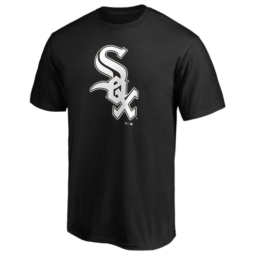Shop Fanatics Mens  White Sox Official Logo T-shirt In Black