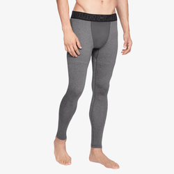 Men's - Under Armour ColdGear Armour Compression Tights - Charcoal Light Heather/Black