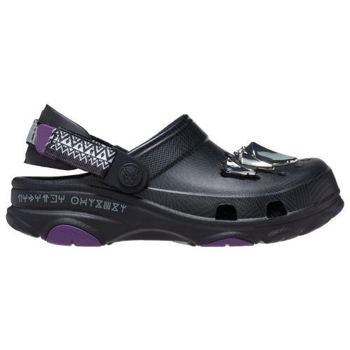 

Boys Crocs Crocs Classic Clog Black Panther - Boys' Grade School Shoe Black/Silver Size 05.0