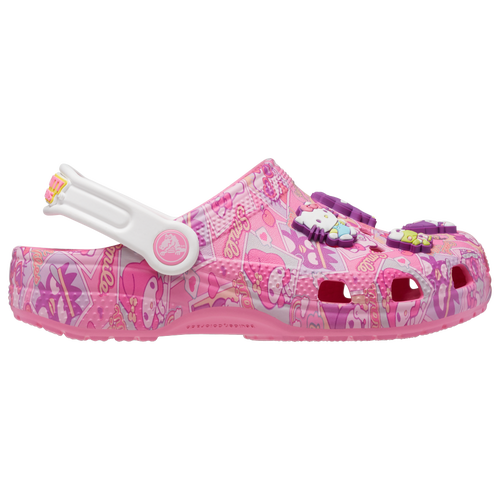 

Girls Crocs Crocs Classic Hello Kitty Clogs - Girls' Toddler Shoe Pink Size 06.0