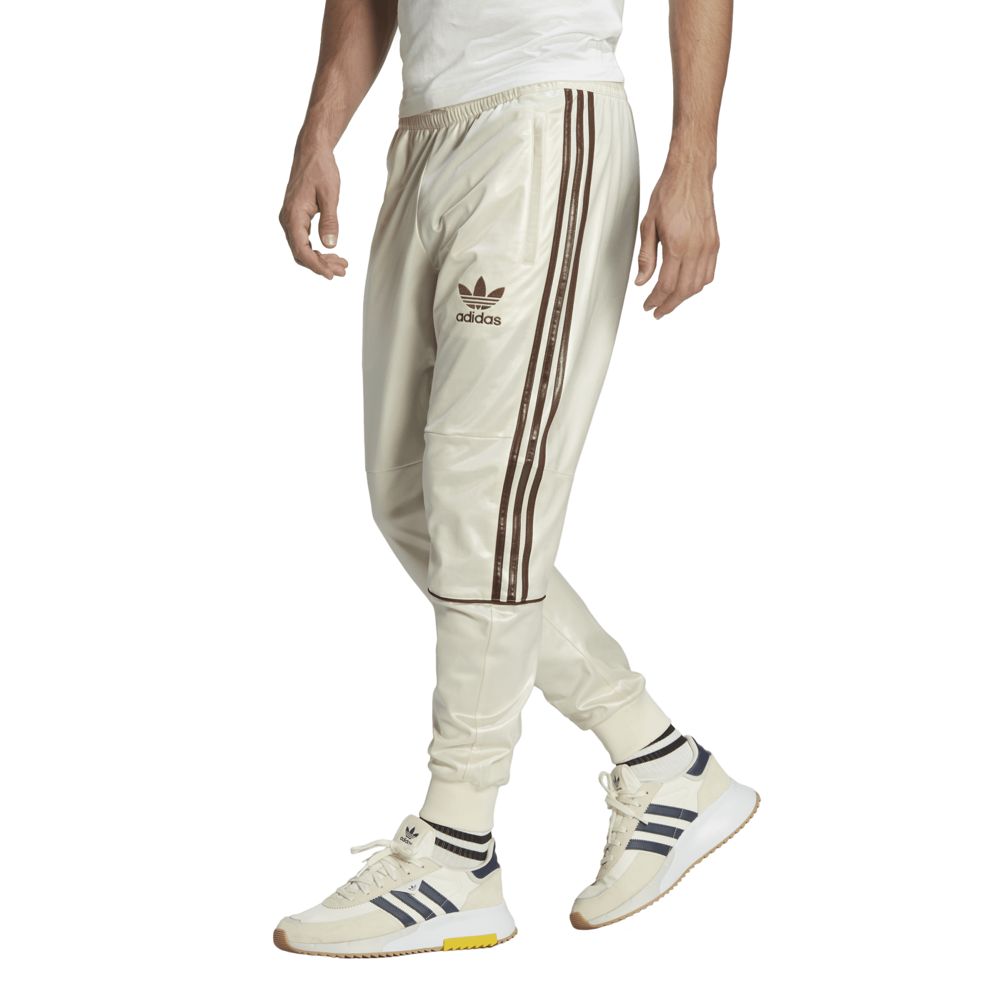 Men's Adidas White And Grey Tear Away Track Pants- Size Large – Refa's  Thrift Closet