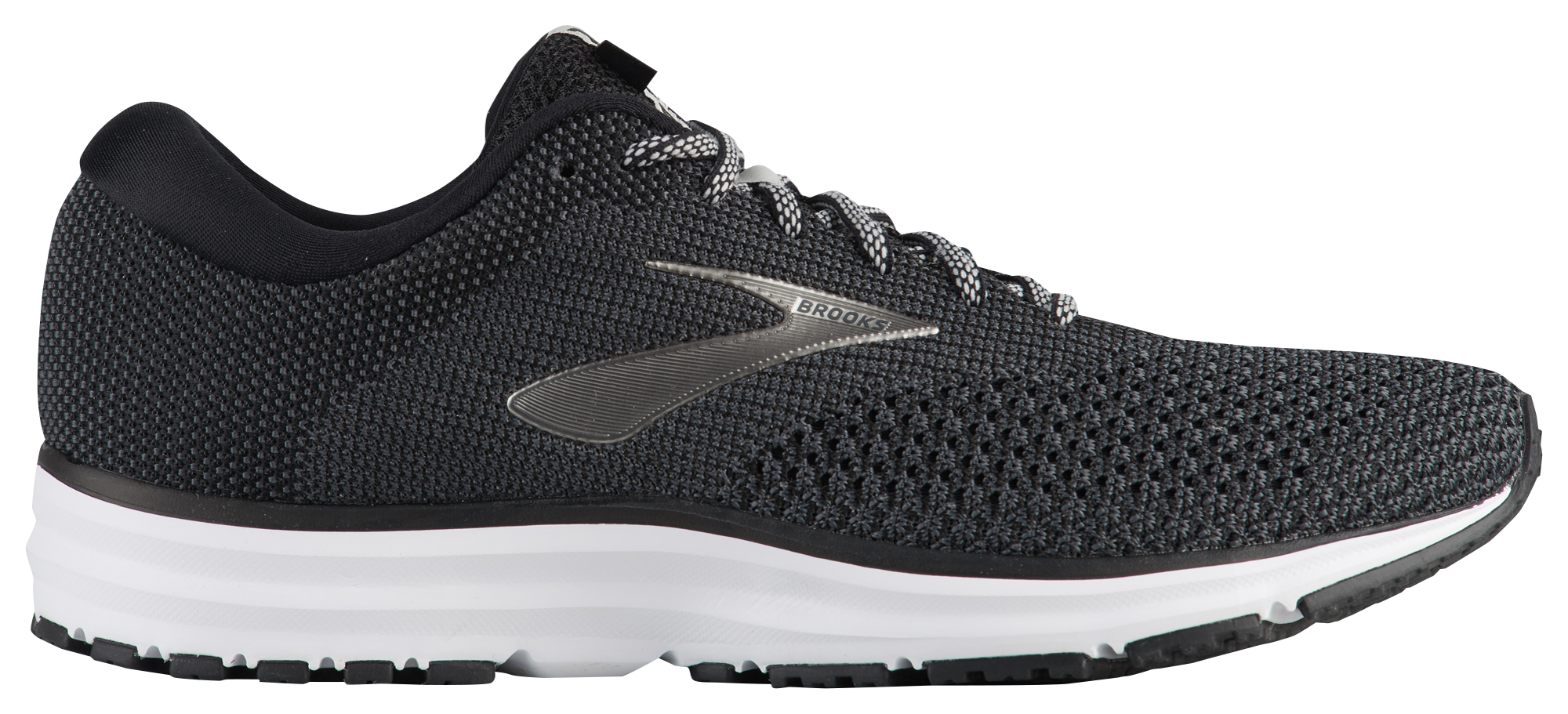 solid black brooks shoes