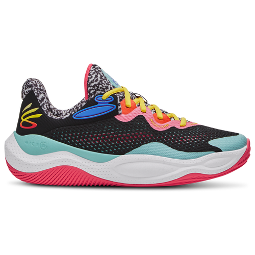Shop Under Armour Mens  Curry Splash 24 In Black/neo Turquoise/taxi