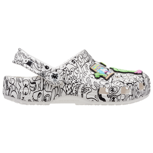 

Boys Crocs Crocs Steven Harrington Classic Clogs - Boys' Toddler Shoe Black/Multi/White Size 05.0