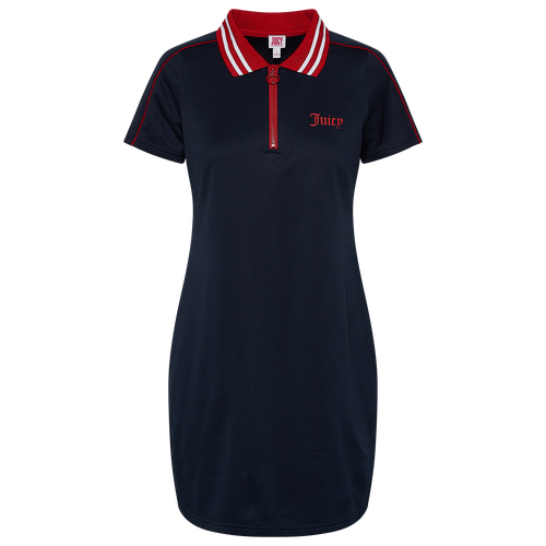 Juicy Half Zip Tennis Dress - Navy