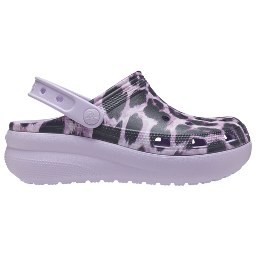 

Girls Preschool Crocs Crocs Cutie Clogs Leopard - Girls' Preschool Shoe Black/Purple Size 11.0
