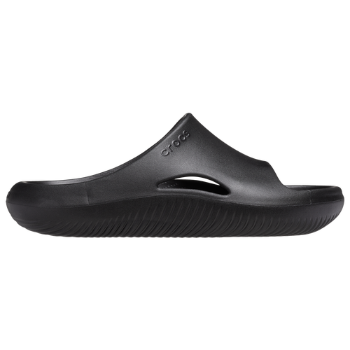 Shop Crocs Mens  Mellow Slides In Black/black