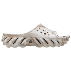 Men's - Crocs Echo Marbled Slides - Beige/Multi