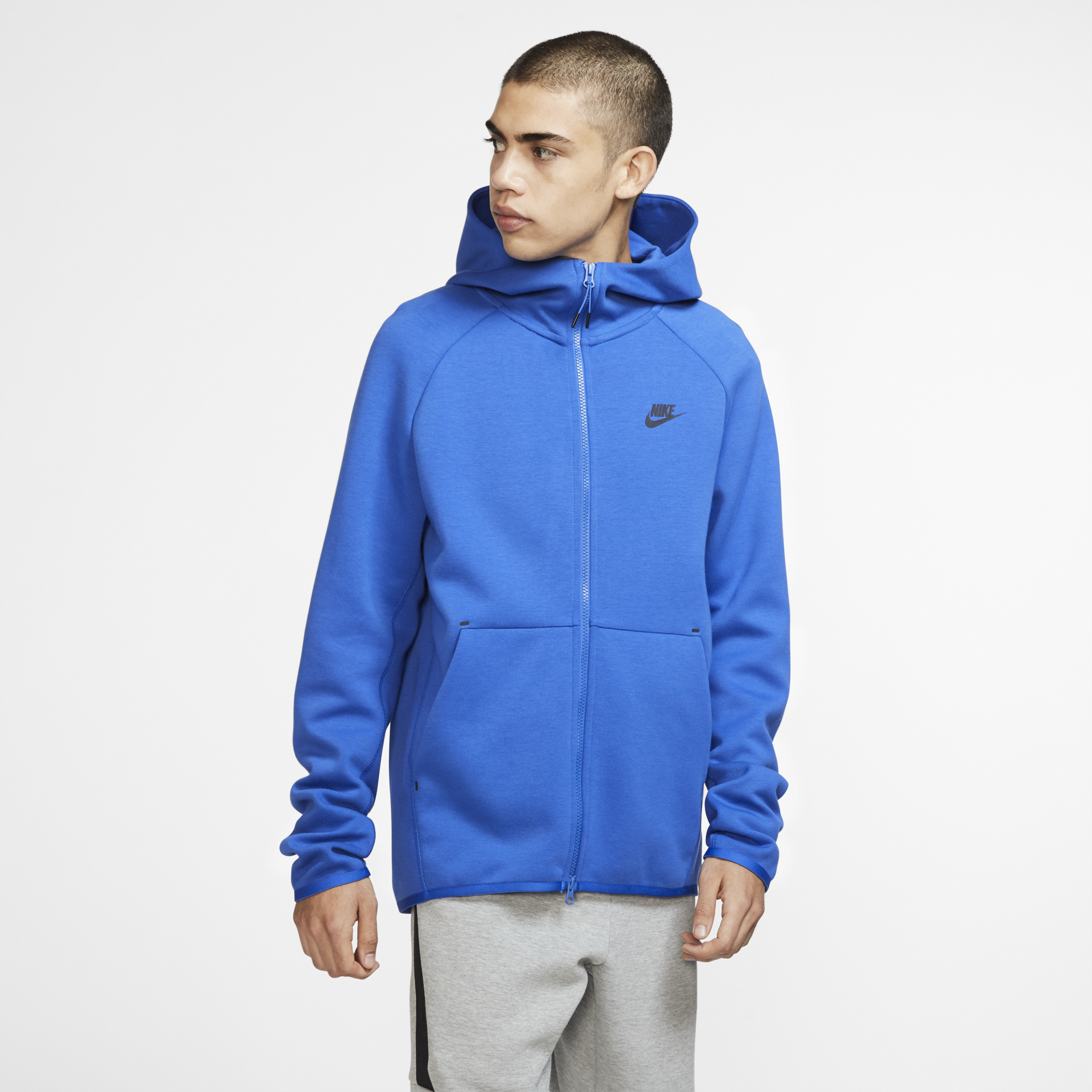 nike tech fleece light blue