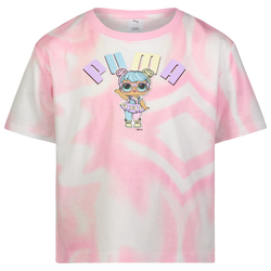 Girls' Toddler - PUMA X LOL CTN Jersey SS Fashion T-Shirt - Pink/White