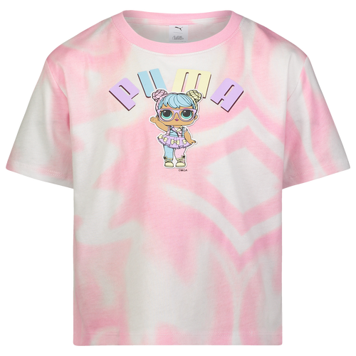 

PUMA Girls PUMA X LOL CTN Jersey SS Fashion T-Shirt - Girls' Toddler White/Pink Size 2T