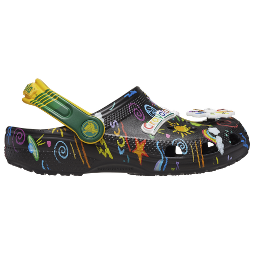 

Crocs Boys Crocs Crayola Classic Clogs - Boys' Toddler Shoes Black/Green Size 5.0