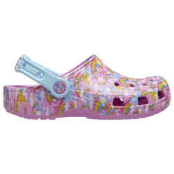 Girls' Grade School - Crocs Lisa Frank Rainbow Clogs - Pink/Blue