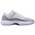Jordan Retro 11 Low - Girls' Grade School White/Blue/Grey