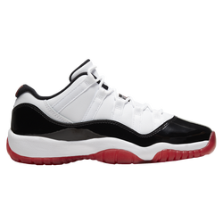 Boys' Grade School - Jordan Retro 11 Low - Blanc/University Red/Noir