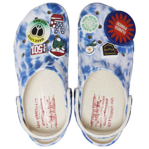 

Crocs Womens Crocs Levis Classic Clogs Stucco - Womens Shoes White/Blue Size 6.0