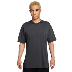 Men's - Nike NSW T Shirt OC Collar Print  - Anthracite