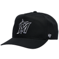 47 Brand Marlins Hitch Cap - 47 Brand Black/White