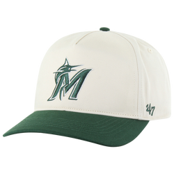Men's - 47 Brand Marlins Two Tone Hitch Visor - Natural/Dark Green