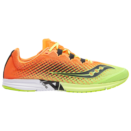 Saucony Type A9 - Men's Racing Flats - Citron / Orange - S29065-1