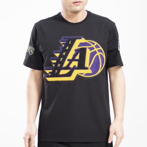 

Pro Standard Mens Los Angeles Lakers Pro Standard Lakers Mash Up T-Shirt - Mens Black/Yellow/Purple Size M