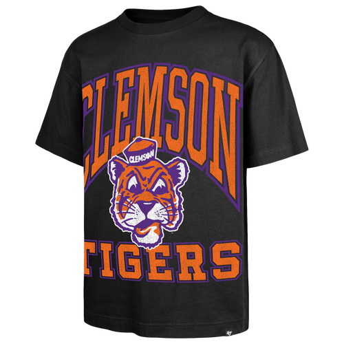 47 Brand Mens Clemson Tigers Big Short Sleeve T-Shirt - - Black