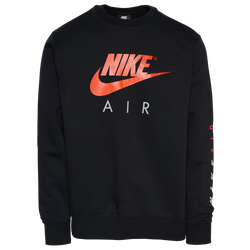 Men's - Nike Air Crew Fleece  - Black/Orange