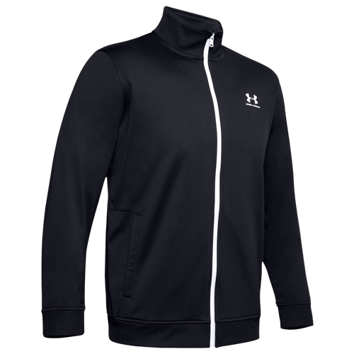 

Under Armour Mens Under Armour Sportstyle Tricot F/Z Jacket - Mens Black/White Size 3XL