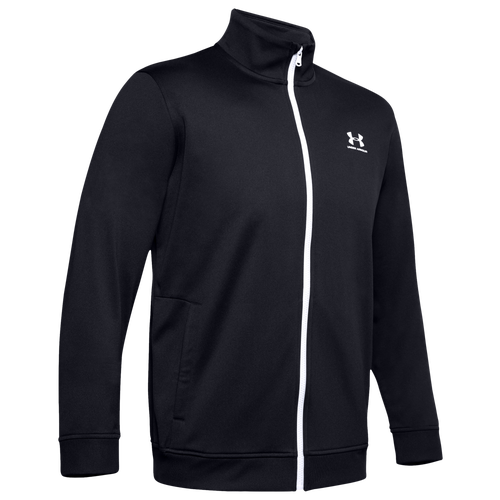 

Under Armour Mens Under Armour Sportstyle Tricot F/Z Jacket - Mens Black/White Size S
