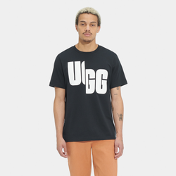 Men's - UGG Oversized Logo T-Shirt - Black/White