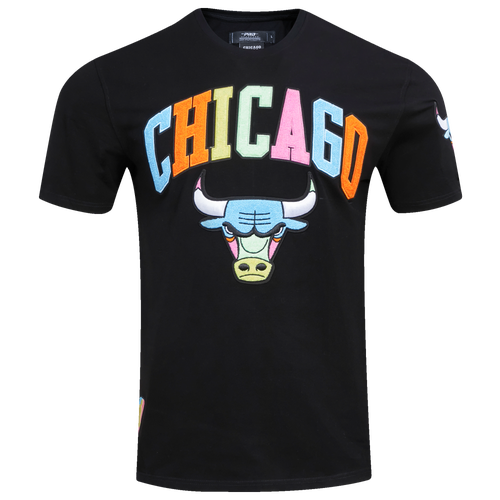 

Pro Standard Mens Chicago Bulls Pro Standard Bulls Washed Neon T-Shirt - Mens Black Size L