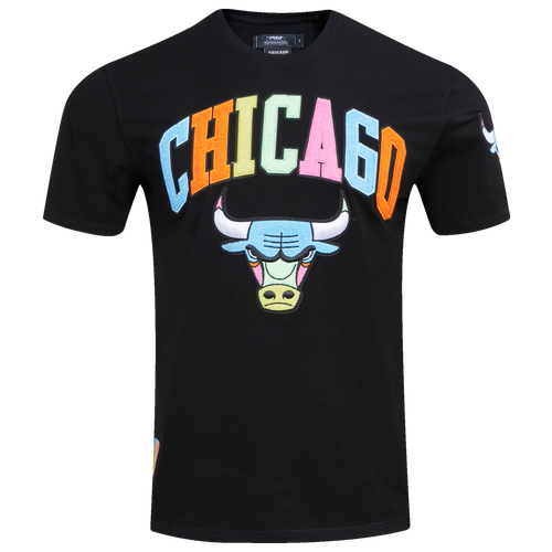 Chicago Bulls Pro Standard Washed Neon T-Shirt - Black