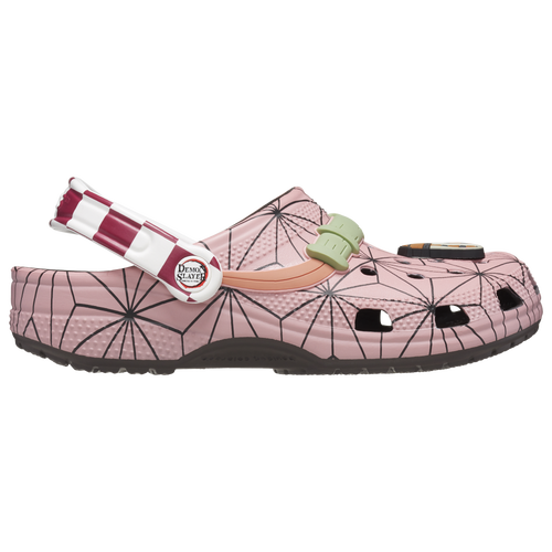 Crocs Mens  Classic Clogs Nezuko In Green/pink