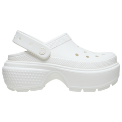 Women's - Crocs Stomp Clogs - Chalk/White