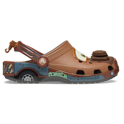 Crocs Cars Tow Mater Classic Clogs - BROWN/GREEN/MULTI