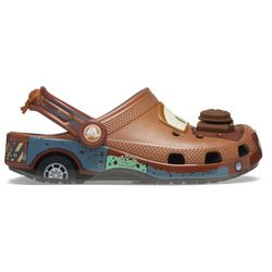Boys' Grade School - Crocs Cars Mater Classic Clogs - Slate Grey/Green/Brown