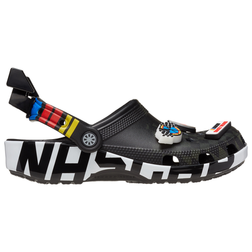 

Crocs Mens Crocs Nascar Classic Clogs - Mens Shoes Black/White/Red Size 10.0