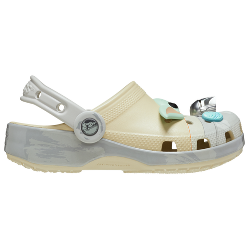 BOYS - Crocs Grogu Classic Clogs - Bone/Multi