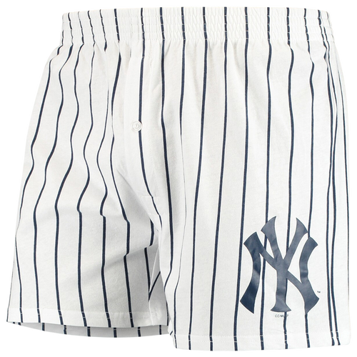 

Concepts Sport Mens Concepts Sport Yankees Vigor Boxer Shorts - Mens White/White Size M